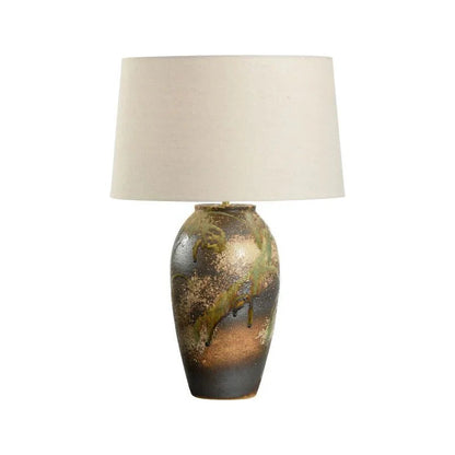 Chaiaki Sandy Clay Handcrafted Table Lamp - LOOMLAN - Wildwood - Table Lamps
