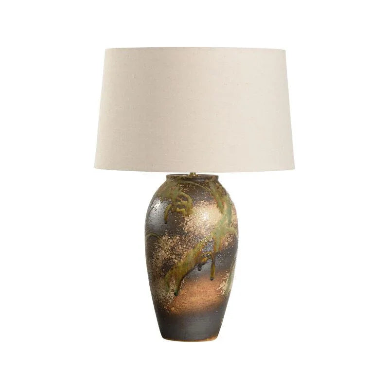 Chaiaki Sandy Clay Handcrafted Table Lamp - LOOMLAN - Wildwood - Table Lamps