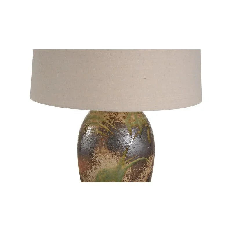 Chaiaki Sandy Clay Handcrafted Table Lamp - LOOMLAN - Wildwood - Table Lamps