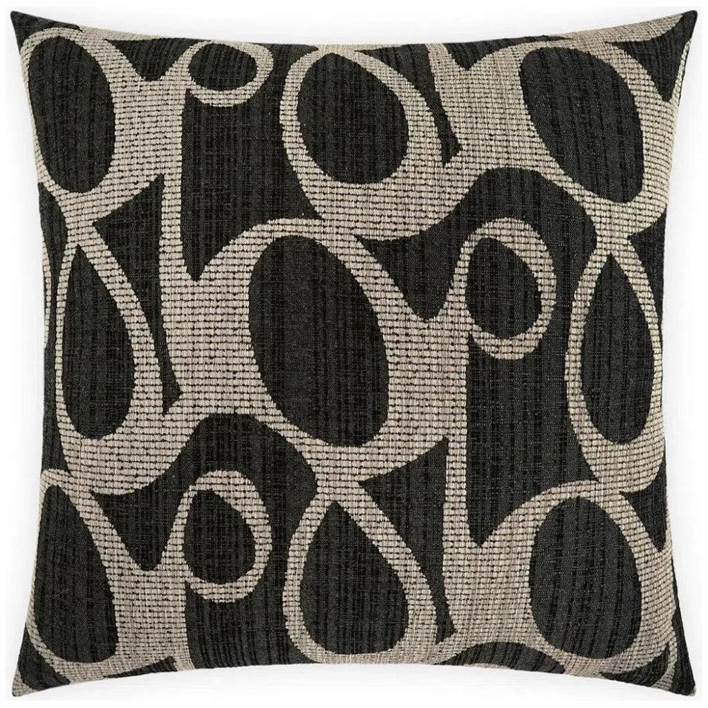 Chalamont Charcoal Black Throw Pillow Insert - LOOMLAN - D.V. Kap - Throw Pillows