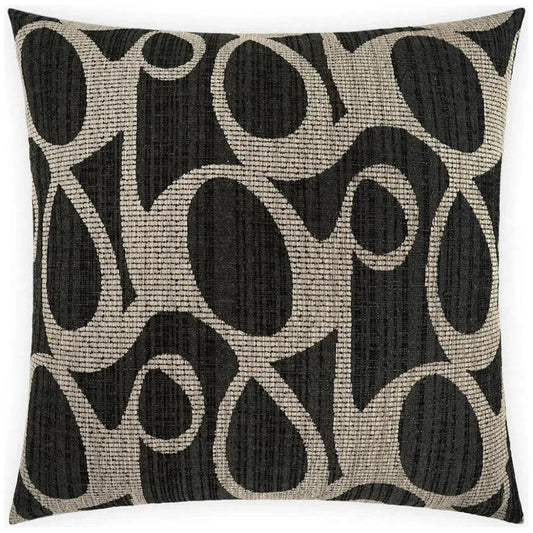 Chalamont Charcoal Black Throw Pillow Insert - LOOMLAN - D.V. Kap - Throw Pillows