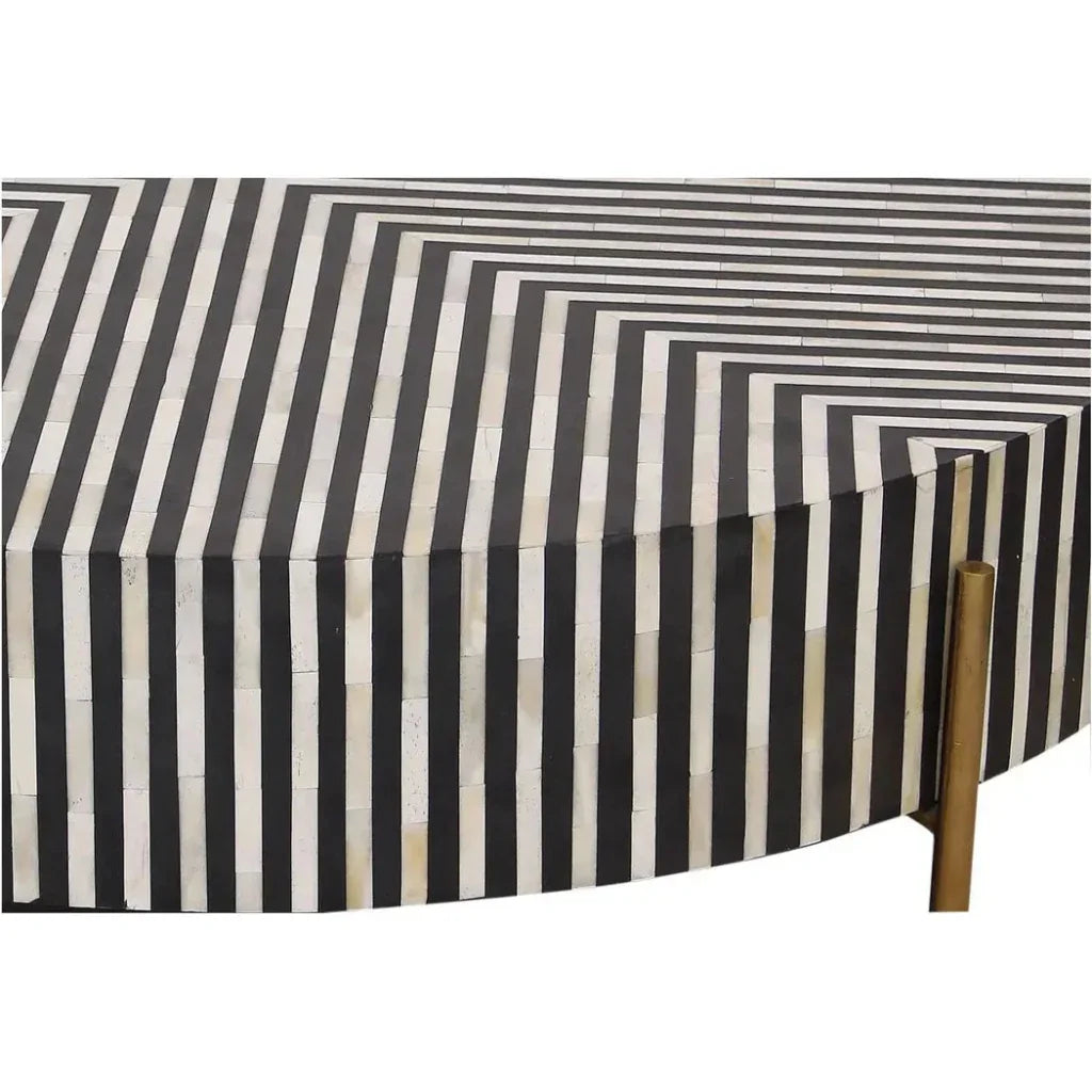 Chameau Art Deco Camel Bone Resin Coffee Table - LOOMLAN - Moe's Home - Coffee Tables