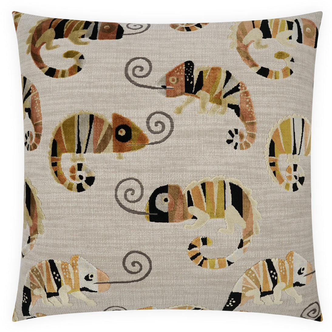 Chameleon Handcrafted Throw Pillow