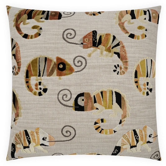 Chameleon Handcrafted Throw Pillow