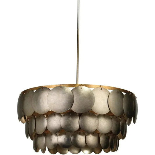 Champagne Iron Calypso Three Tier Chandelier - LOOMLAN - Jamie Young - Chandeliers