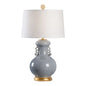 Chan Grey Glazed Ceramic Table Lamp - LOOMLAN - Wildwood - Table Lamps
