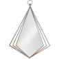 Chanda Metal and Iron Silver Wall Mirror - LOOMLAN - Bassett Mirror - Wall Mirrors