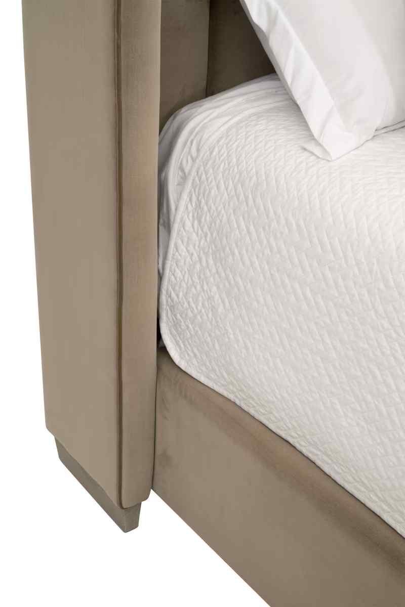 Chandler Wingback Velvet Bed