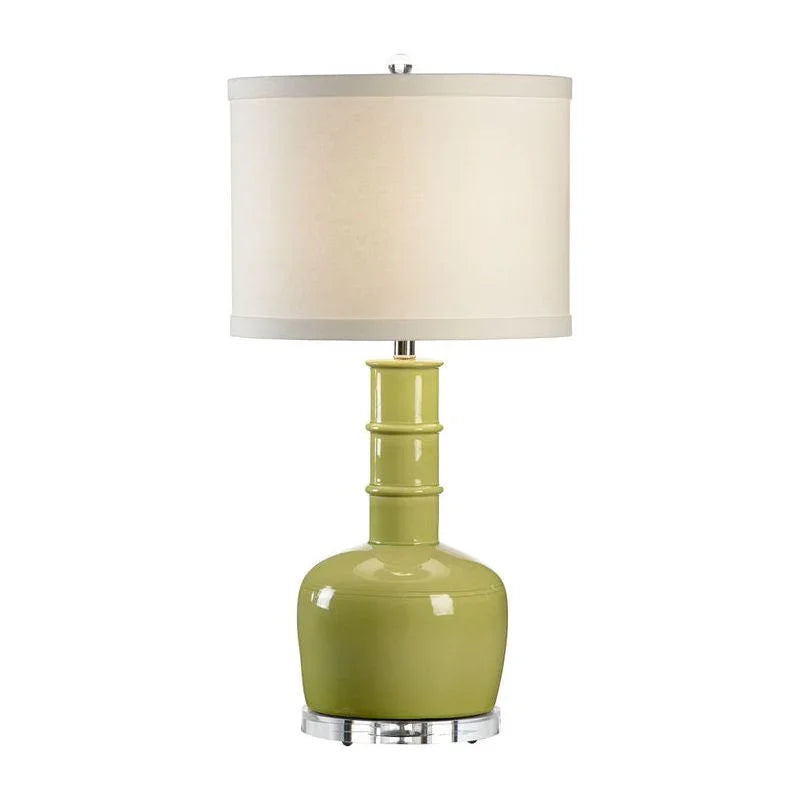 Chang Green Glazed Ceramic Table Lamp - LOOMLAN - Wildwood - Table Lamps