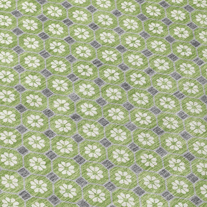 Chantelle Green Washable Indoor - Outdoor Rug - LOOMLAN - LOOMLAN Rugs - Outdoor Rugs