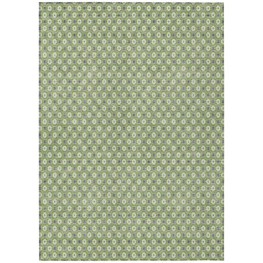 Chantelle Green Washable Indoor - Outdoor Rug - LOOMLAN - LOOMLAN Rugs - Outdoor Rugs