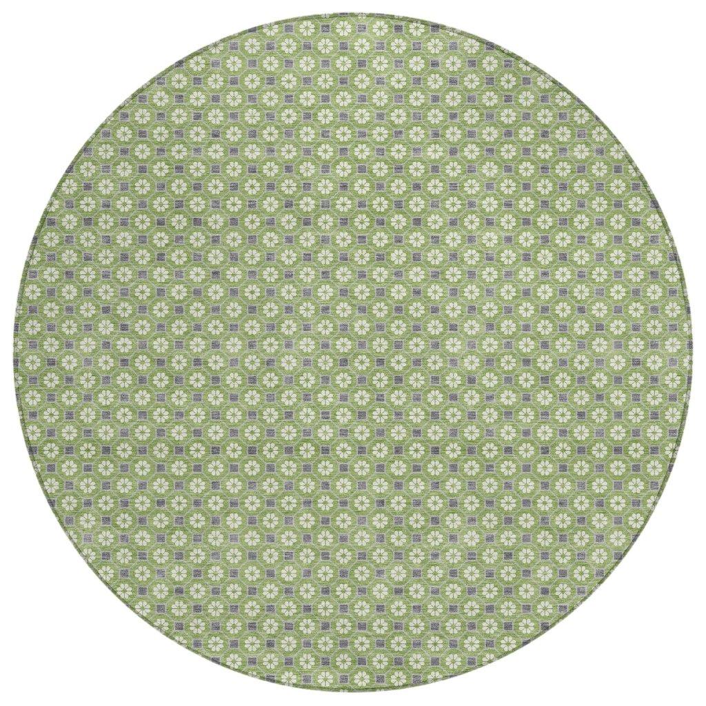 Chantelle Green Washable Indoor - Outdoor Rug - LOOMLAN - LOOMLAN Rugs - Outdoor Rugs
