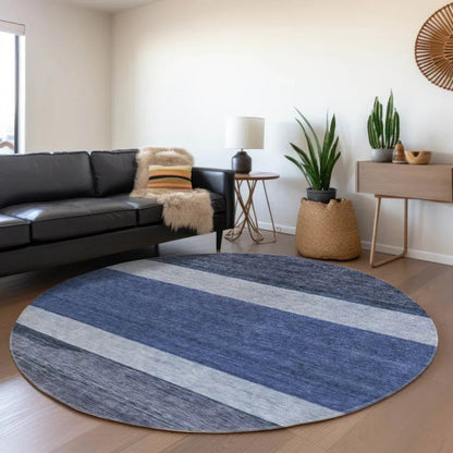 Chantissa Blue Washable Indoor - Outdoor Rug - LOOMLAN - LOOMLAN Rugs - Outdoor Rugs