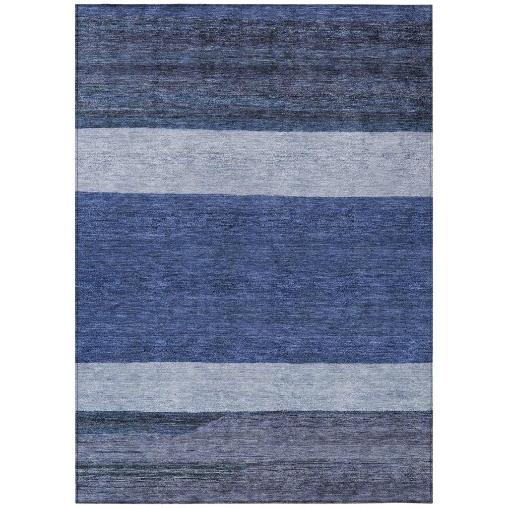 Chantissa Blue Washable Indoor - Outdoor Rug - LOOMLAN - LOOMLAN Rugs - Outdoor Rugs