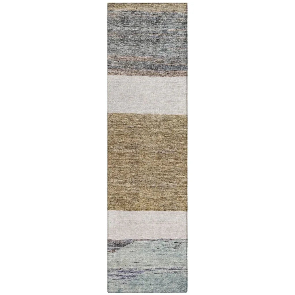 Chantissa Brown Washable Indoor - Outdoor Rug - LOOMLAN - LOOMLAN Rugs - Outdoor Rugs
