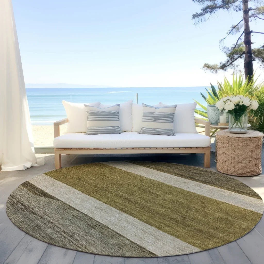 Chantissa Coffee Washable Indoor - Outdoor Rug - LOOMLAN - LOOMLAN Rugs - Outdoor Rugs