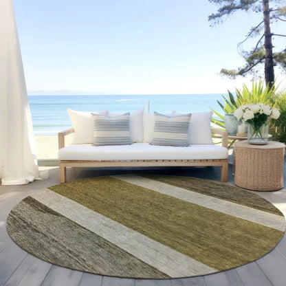 Chantissa Coffee Washable Indoor - Outdoor Rug - LOOMLAN - LOOMLAN Rugs - Outdoor Rugs