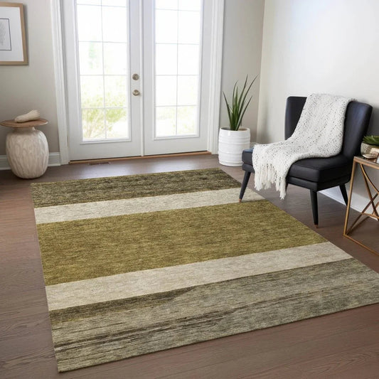 Chantissa Coffee Washable Indoor - Outdoor Rug - LOOMLAN - LOOMLAN Rugs - Outdoor Rugs