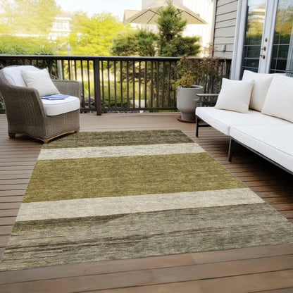 Chantissa Coffee Washable Indoor - Outdoor Rug - LOOMLAN - LOOMLAN Rugs - Outdoor Rugs