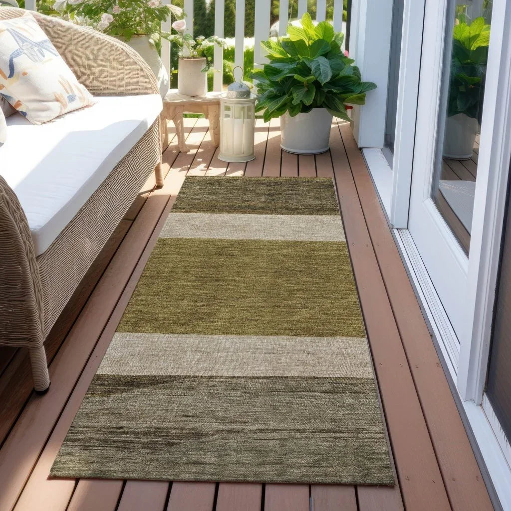 Chantissa Coffee Washable Indoor - Outdoor Rug - LOOMLAN - LOOMLAN Rugs - Outdoor Rugs