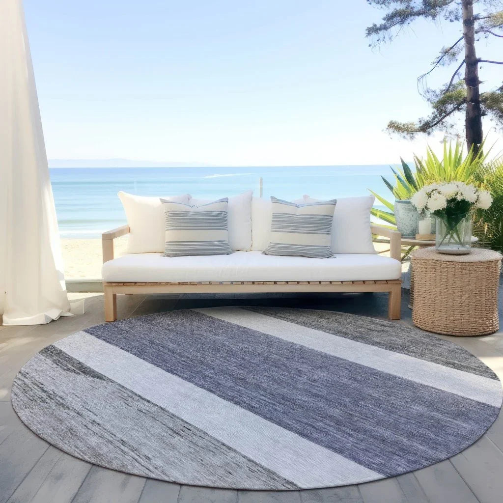 Chantissa Denim Washable Indoor - Outdoor Rug - LOOMLAN - LOOMLAN Rugs - Outdoor Rugs