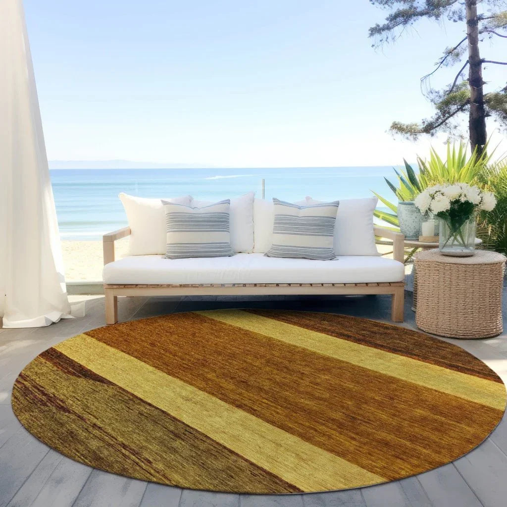Chantissa Orange Washable Indoor - Outdoor Rug - LOOMLAN - LOOMLAN Rugs - Outdoor Rugs