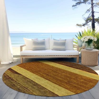 Chantissa Orange Washable Indoor - Outdoor Rug - LOOMLAN - LOOMLAN Rugs - Outdoor Rugs