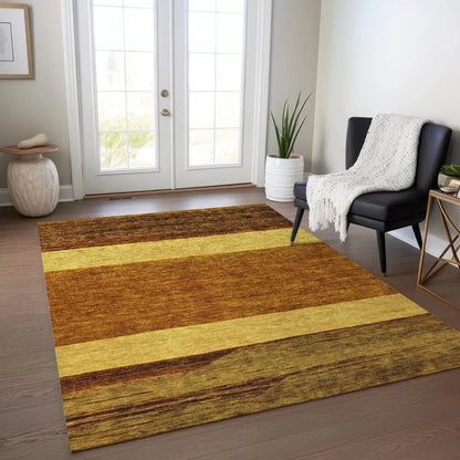 Chantissa Orange Washable Indoor - Outdoor Rug - LOOMLAN - LOOMLAN Rugs - Outdoor Rugs
