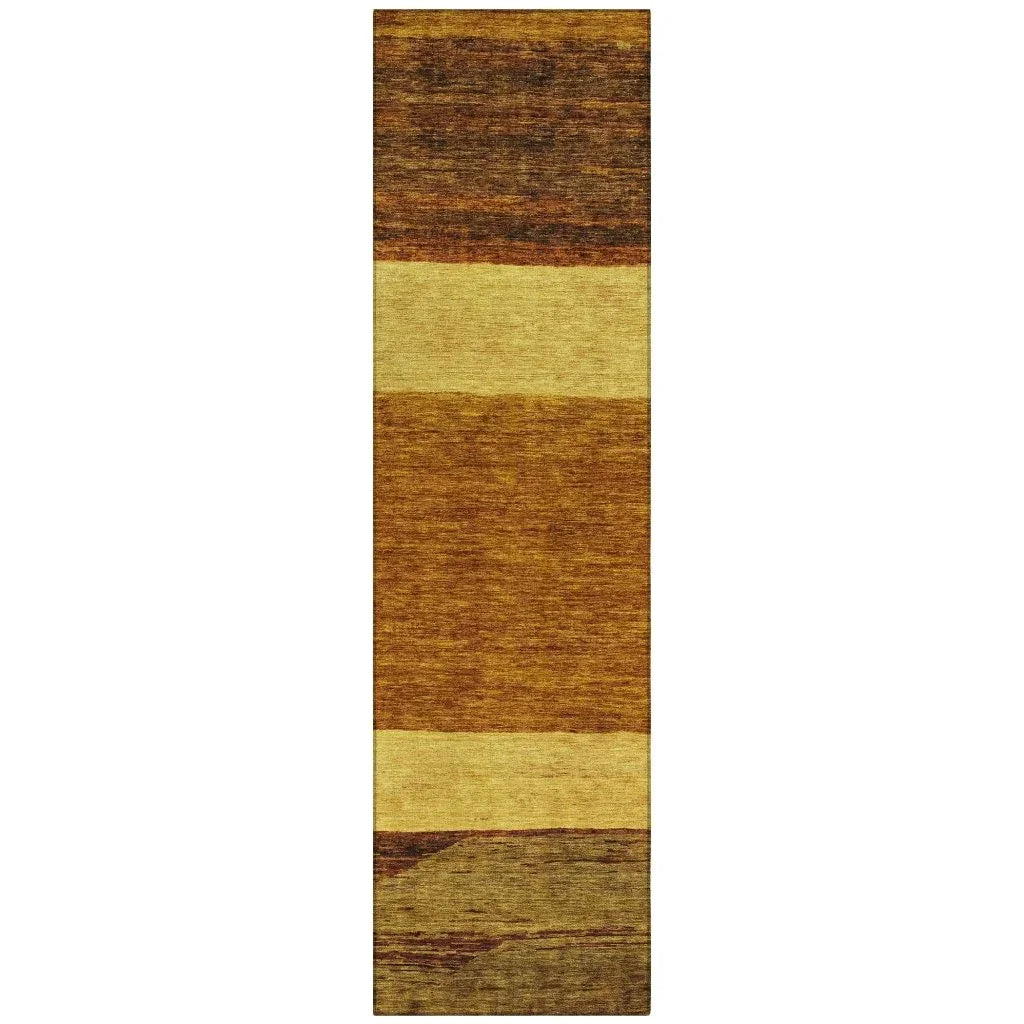 Chantissa Orange Washable Indoor - Outdoor Rug - LOOMLAN - LOOMLAN Rugs - Outdoor Rugs