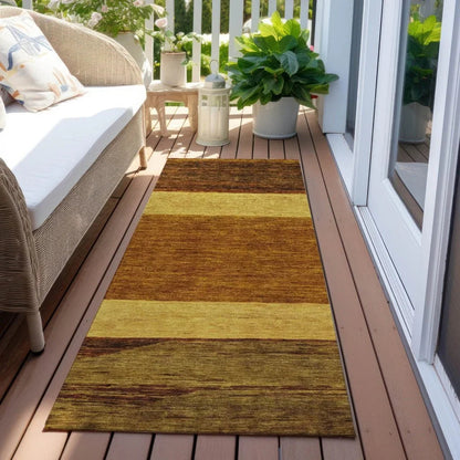 Chantissa Orange Washable Indoor - Outdoor Rug - LOOMLAN - LOOMLAN Rugs - Outdoor Rugs