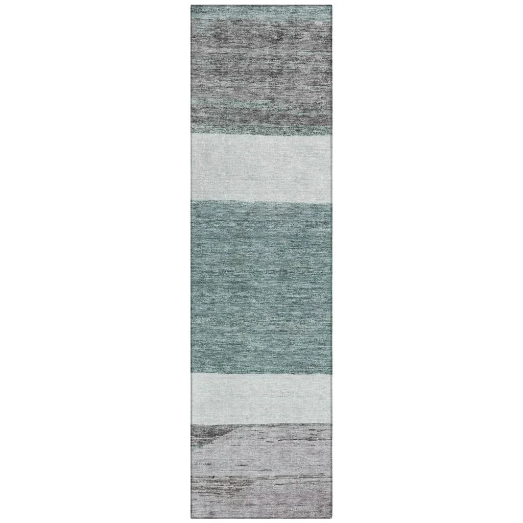 Chantissa Teal Washable Indoor - Outdoor Rug - LOOMLAN - LOOMLAN Rugs - Outdoor Rugs