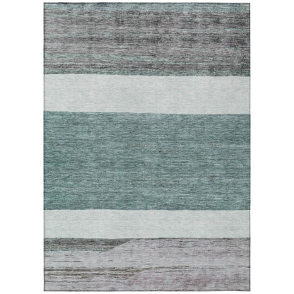 Chantissa Teal Washable Indoor - Outdoor Rug - LOOMLAN - LOOMLAN Rugs - Outdoor Rugs