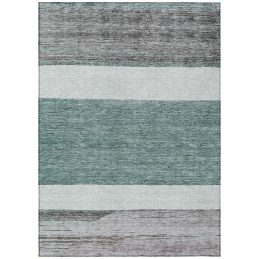 Chantissa Teal Washable Indoor - Outdoor Rug - LOOMLAN - LOOMLAN Rugs - Outdoor Rugs