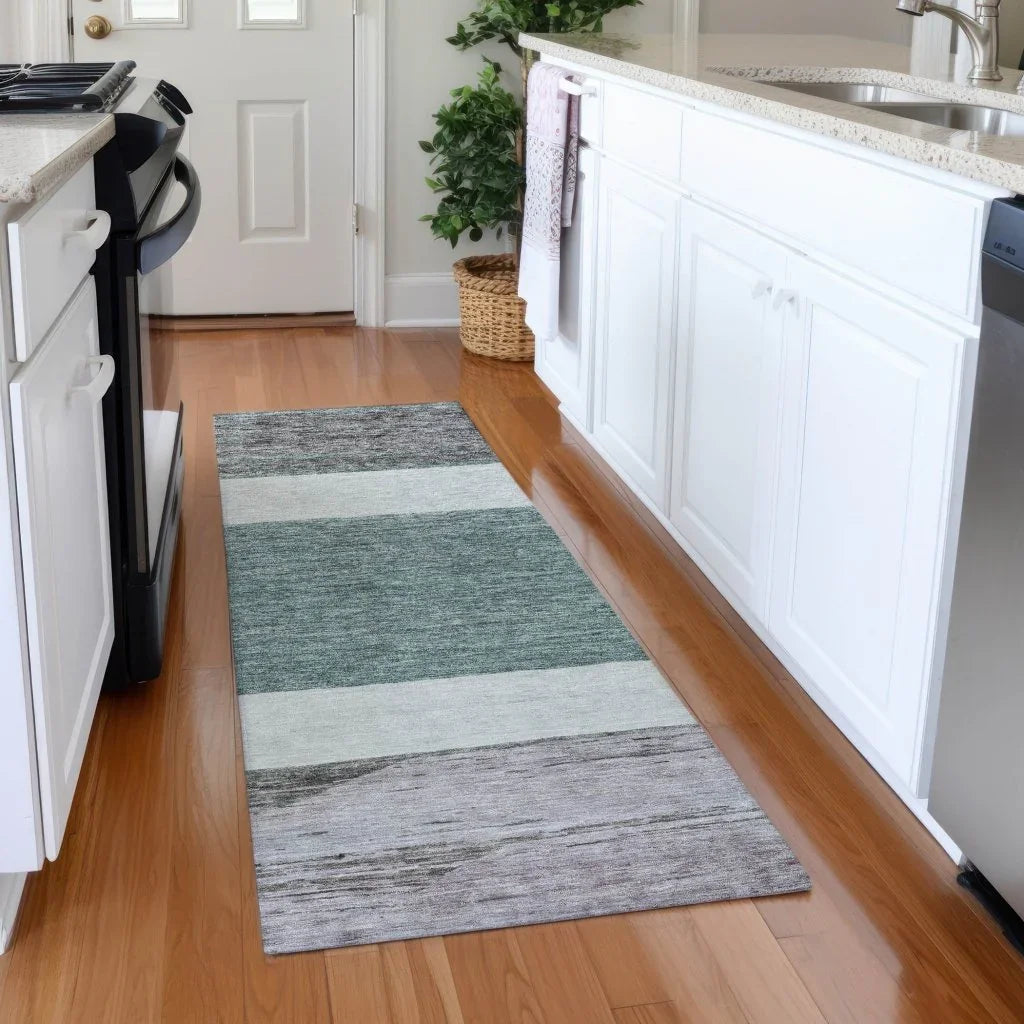 Chantissa Teal Washable Indoor - Outdoor Rug - LOOMLAN - LOOMLAN Rugs - Outdoor Rugs