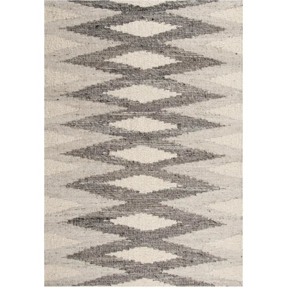 Chap Geometric Silver Area Rugs For Living Room - LOOMLAN - LOOMLAN - Area Rugs