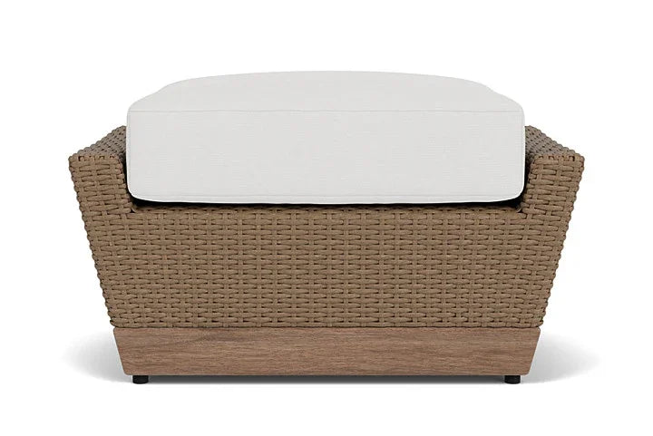 Charisma Aluminum Outdoor Ottoman-Outdoor Ottomans-Lloyd Flanders-LOOMLAN