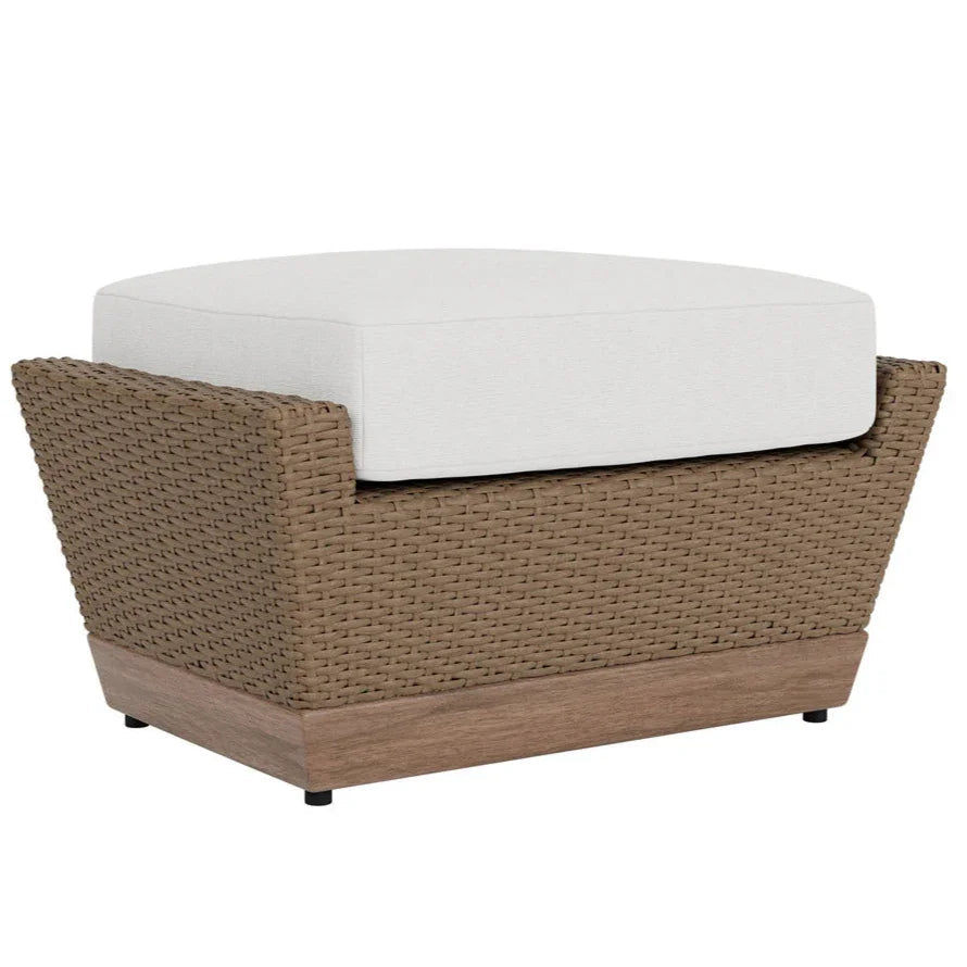 Charisma Aluminum Outdoor Ottoman-Outdoor Ottomans-Lloyd Flanders-LOOMLAN