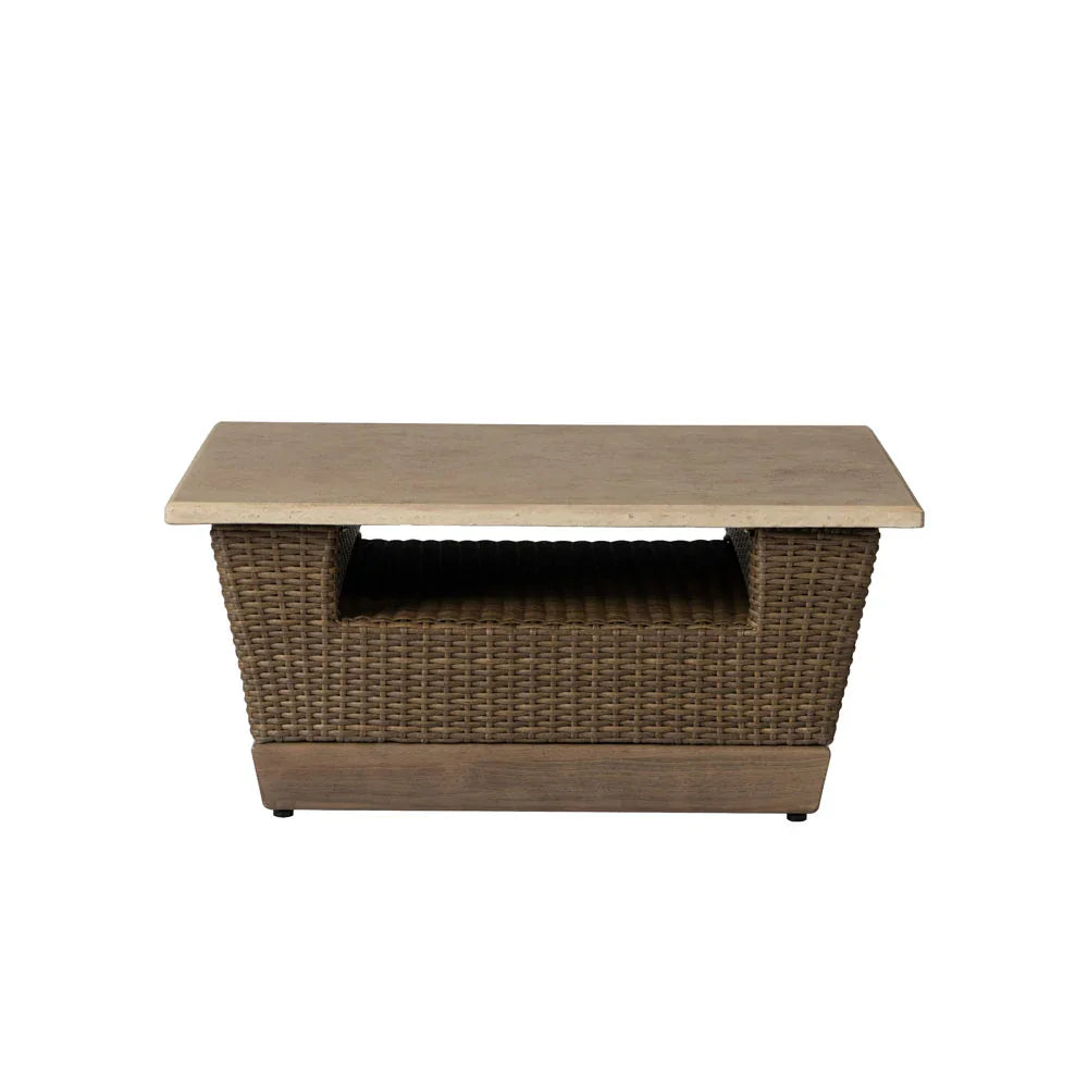 Charisma Aluminum Square Outdoor Cocktail Table-Outdoor Coffee Tables-Lloyd Flanders-LOOMLAN