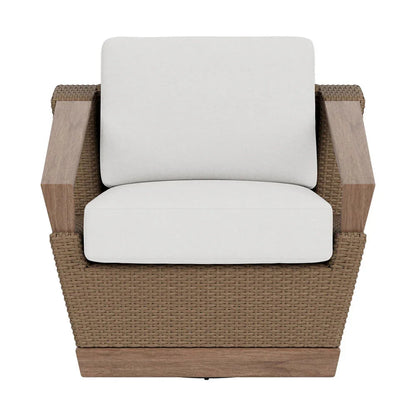 Charisma Aluminum Swivel Outdoor Lounge Chair-Outdoor Lounge Chairs-Lloyd Flanders-LOOMLAN