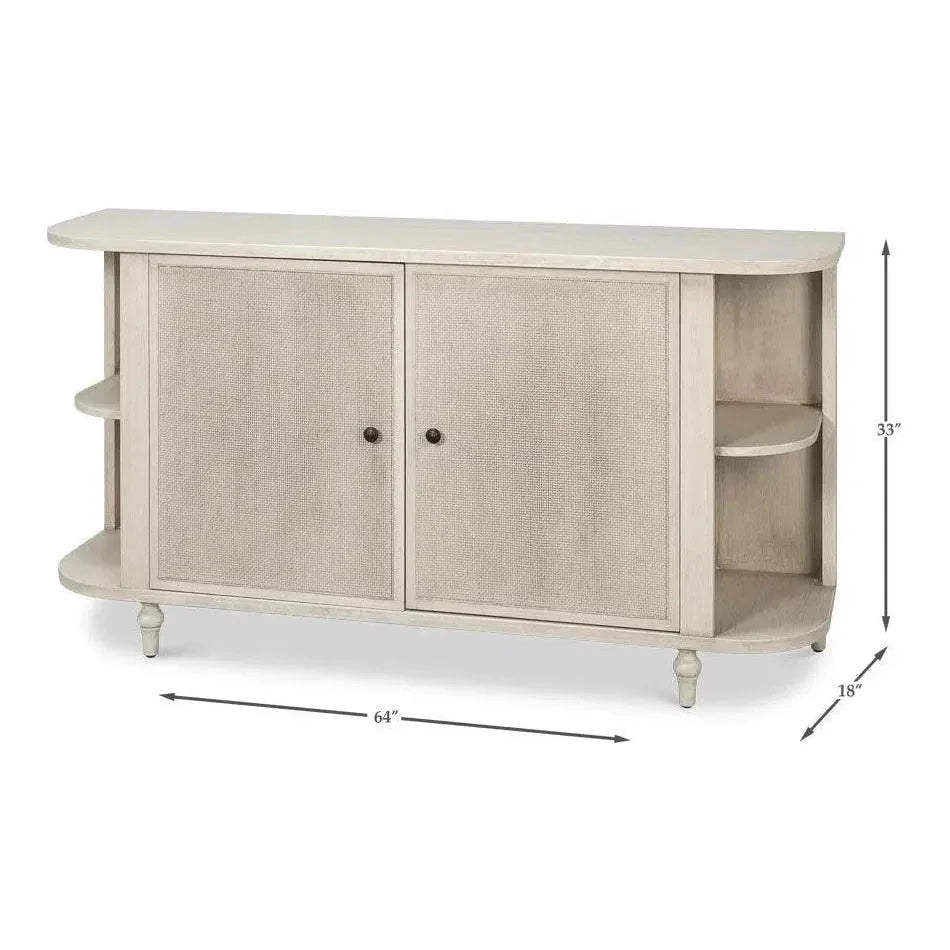 Charity Tulip Wood Ivory Sideboard - LOOMLAN - Sideboards