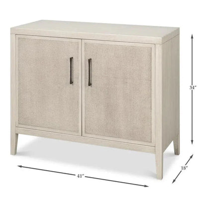 Charity Tulip Wood Ivory Two Door Sideboard - LOOMLAN - Sideboards