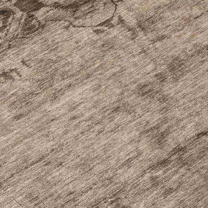 Charix Brown Washable Indoor - Outdoor Rug - LOOMLAN - LOOMLAN Rugs - Outdoor Rugs