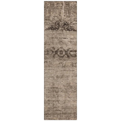 Charix Brown Washable Indoor - Outdoor Rug - LOOMLAN - LOOMLAN Rugs - Outdoor Rugs