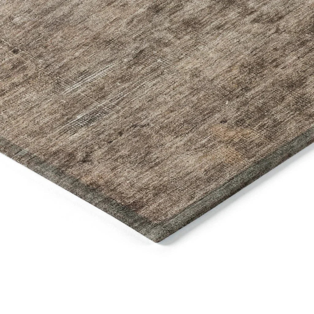 Charix Brown Washable Indoor - Outdoor Rug - LOOMLAN - LOOMLAN Rugs - Outdoor Rugs