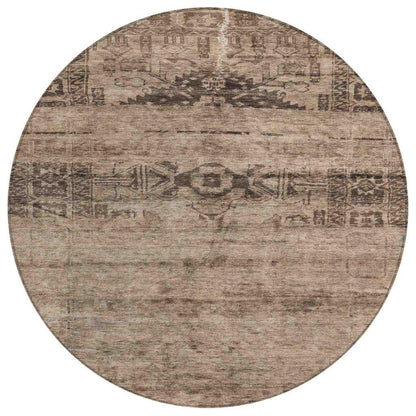 Charix Brown Washable Indoor - Outdoor Rug - LOOMLAN - LOOMLAN Rugs - Outdoor Rugs