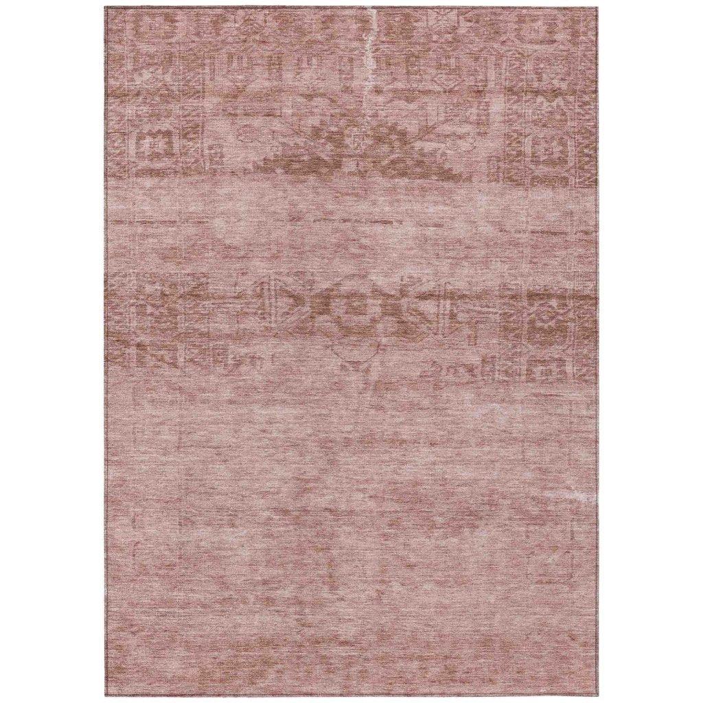 Charix Pink Washable Indoor - Outdoor Rug - LOOMLAN - LOOMLAN Rugs - Outdoor Rugs