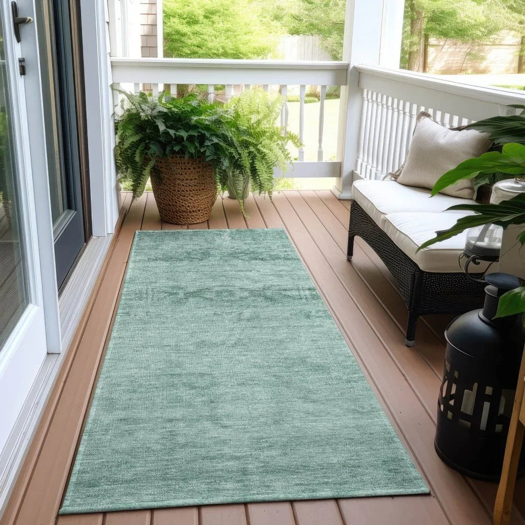 Charix Teal Washable Indoor - Outdoor Rug - LOOMLAN - LOOMLAN Rugs - Outdoor Rugs
