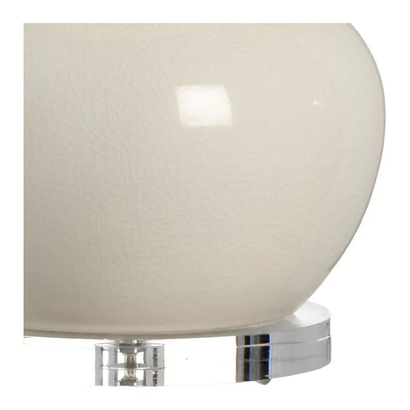 Charles Cream Ceramic Made Vase Table Lamp - LOOMLAN - Chelsea House - Table Lamps