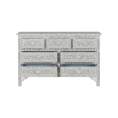 Charles Seven Drawers Grey Chest