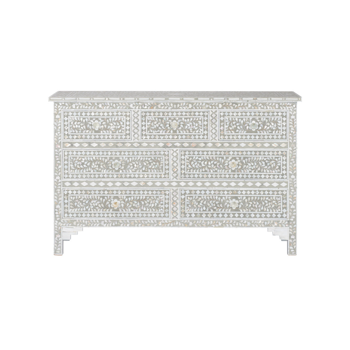 Charles Seven Drawers Grey Chest